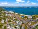 Aerial view of waterfront homes and a marina at 6020 Shore S Blvd # 101, Gulfport, FL 33707