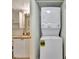 Convenient stackable washer and dryer in the unit at 6343 Palma Del Mar S Blvd # 225, St Petersburg, FL 33715