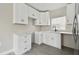 Modern white kitchen with quartz countertops at 834 11Th N St, St Petersburg, FL 33705