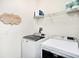 Practical laundry room with modern washer and dryer at 8463 Canyon Creek Trl, Parrish, FL 34219