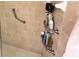 Shower with grab bars and built-in corner shelves at 880 Mandalay Ave # N111, Clearwater Beach, FL 33767