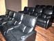 Home theater with comfortable recliner seating at 880 Mandalay Ave # N111, Clearwater Beach, FL 33767