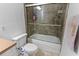 Bathroom with shower/tub combo and vanity at 9206 Bella Terraza Way, Temple Terrace, FL 33617