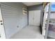 Exterior view of covered patio and storage at 9206 Bella Terraza Way, Temple Terrace, FL 33617