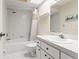 Clean bathroom with shower/tub combo and vanity at 9287 New Orleans Dr, Weeki Wachee, FL 34613