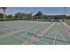 Well maintained shuffleboard courts under covers at 970 Pembroke Point Way, Sun City Center, FL 33573