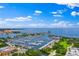 Aerial view of marina and waterfront at 100 1St N Ave # 2606, St Petersburg, FL 33701