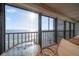 Balcony with ocean view and outdoor furniture at 15462 Gulf Blvd # 603, Madeira Beach, FL 33708