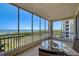 Screened balcony with seating area and panoramic views of the water at 2825 Terra Ceia Bay Blvd # 1504, Palmetto, FL 34221