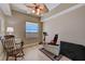 Bright bedroom with a ceiling fan and large window offering beautiful views at 2825 Terra Ceia Bay Blvd # 1504, Palmetto, FL 34221