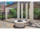 Outdoor fire pit with pergola and shaded bench at 2825 Terra Ceia Bay Blvd # 1504, Palmetto, FL 34221
