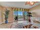The living room has a large slider providing views of the water and a breezy balcony at 2825 Terra Ceia Bay Blvd # 1504, Palmetto, FL 34221