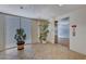 Modern building lobby showcasing tiled floors, plants, and elevator access at 2825 Terra Ceia Bay Blvd # 1504, Palmetto, FL 34221