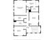 Second-floor layout, with primary bedroom and two additional bedrooms at 2911 53Rd S St, Gulfport, FL 33707