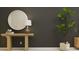 Entryway with a console table, mirror, and potted plant at 5210 Meyer Bessie St, Zephyrhills, FL 33541