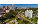Aerial view of Harbour Hill, showcasing its location near the city skyline and waterfront at 700 Beach Ne Dr # 401, St Petersburg, FL 33701