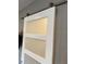 White barn door with frosted glass panels at 700 Beach Ne Dr # 401, St Petersburg, FL 33701