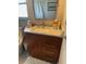 Bathroom with vanity, granite countertop, and updated fixtures at 700 Beach Ne Dr # 401, St Petersburg, FL 33701