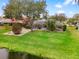 Aerial view of this home features a large backyard and screened lanai at 13001 Prestwick Dr, Riverview, FL 33579