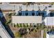 Aerial view of townhouses with private backyards at 1501 N Morgan St # 7, Tampa, FL 33602