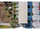 Aerial view showing private backyard and parking at 1501 N Morgan St # 7, Tampa, FL 33602