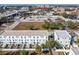 Aerial view showing townhomes and surrounding area at 1501 N Morgan St # 7, Tampa, FL 33602