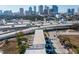 Aerial view of townhouses; highway and city skyline visible at 1501 N Morgan St # 7, Tampa, FL 33602