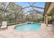 Relaxing pool and spa with screened patio and outdoor kitchen at 19116 Sweet Clover Ln, Tampa, FL 33647