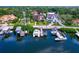 Stunning waterfront homes feature private boat docks and direct access to the serene bay waters at 200 Brightwaters Ne Blvd, St Petersburg, FL 33704