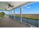 Spacious deck overlooking tranquil waterway and marsh at 2413 Baywood E Dr, Dunedin, FL 34698