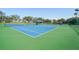 Scenic tennis court with well-maintained green and blue surfaces under a bright sky at 2813 Punta Palma Ct, Holiday, FL 34691