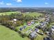 Aerial view showing home's location in a residential neighborhood at 36639 Jefferson Ave, Dade City, FL 33523