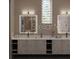 Modern bathroom with double vanity and large mirrors at 4517 26Th S Ave, St Petersburg, FL 33711