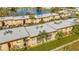 Aerial view of community near a lake at 603 N Keene Rd # P12, Clearwater, FL 33755