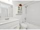 Clean bathroom, white vanity, and bathtub at 603 N Keene Rd # P12, Clearwater, FL 33755