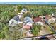 Aerial view of houses and community landscape at 7503 Wakulla Dr, Temple Terrace, FL 33637