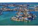 Aerial view of waterfront neighborhood at 7810 10Th S Ave, St Petersburg, FL 33707