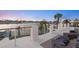 Relaxing balcony overlooking the water with outdoor seating at 7810 10Th S Ave, St Petersburg, FL 33707