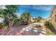 Landscaped backyard with a stone pathway at 830 S Davis Blvd, Tampa, FL 33606