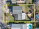 Aerial view highlighting home's location at 8416 121St Pl, Largo, FL 33773