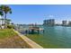 Private dock with access to the waterway at 9715 Harrell Ave # 25, Treasure Island, FL 33706