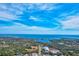 Stunning aerial view of waterfront community and surrounding landscape at 1505 Mission Hills Blvd # 4D, Clearwater, FL 33759