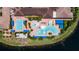 Resort-style pool and spa with multiple areas for swimming and relaxing at 16028 Golden Lakes Dr, Wimauma, FL 33598