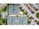 Aerial view of community tennis and pickleball courts at 16028 Golden Lakes Dr, Wimauma, FL 33598