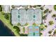 Community tennis courts, pickleball courts and other recreational areas at 16028 Golden Lakes Dr, Wimauma, FL 33598