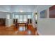 Dining room with hardwood floors, built-in shelving, and window seat at 2418 2Nd S Ave, St Petersburg, FL 33712