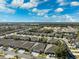 Aerial view of houses and development at 31806 Larkenheath Dr, Wesley Chapel, FL 33543