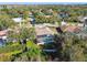 Aerial view of home showcasing pool and backyard at 714 Hidden Lake Dr, Tarpon Springs, FL 34689