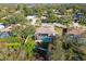 Aerial view of home showcasing pool and backyard at 714 Hidden Lake Dr, Tarpon Springs, FL 34689