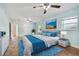 Spacious bedroom with ceiling fan and large windows at 731 74Th N St, St Petersburg, FL 33710